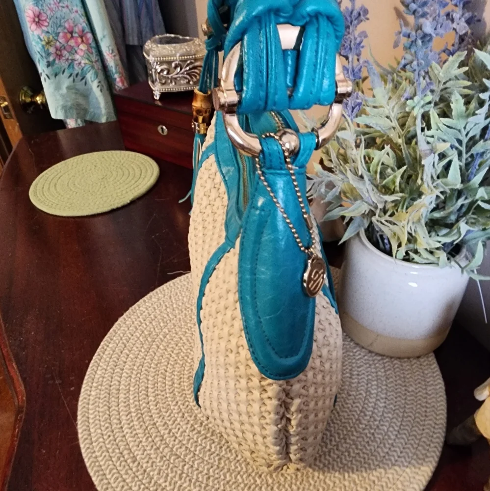 Big Buddha® Woven Hobo Shoulder Bag